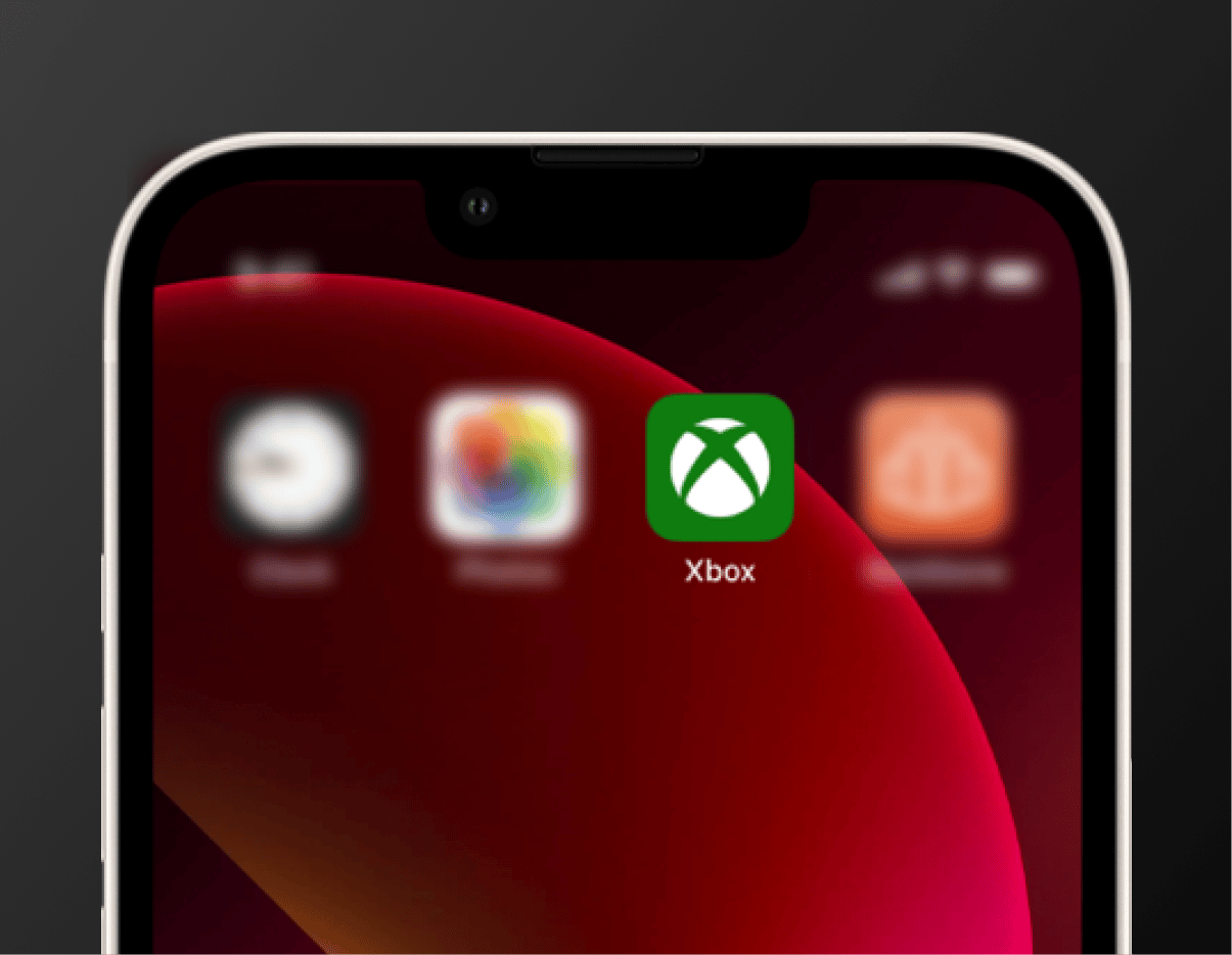 Ouvrez l'application mobile Xbox