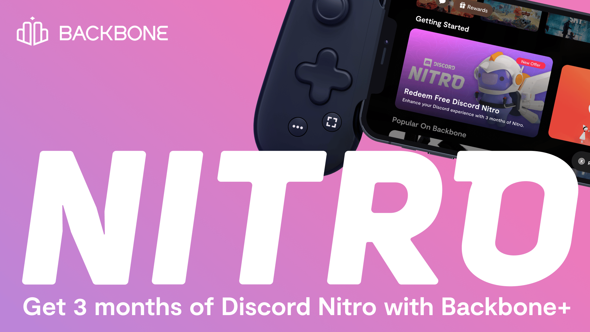 New Backbone+ Perk: 3 Months of Discord Nitro