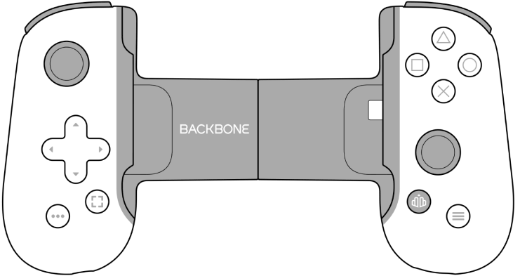 Backbone One ERGO-GRIP W/ Pass-through USB-C Port Removable 