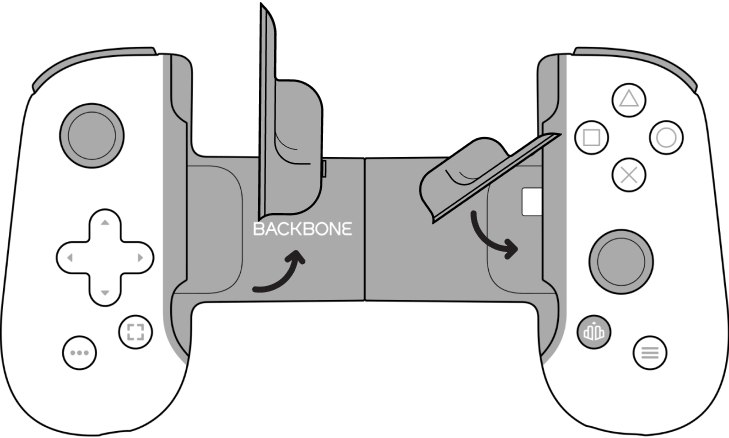 Backbone One (2. Generation) mit Adaptern